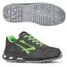 Calzatura di sicurezza Yoda S3 SRC Red Lion pelle nabuk numero 47 grigio scuro/verde UPower