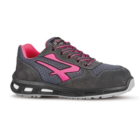 Calzatura di sicurezza Verok SP1 SRC nylon/pelle scamosciata grigio/rosa taglia 35 UPower
