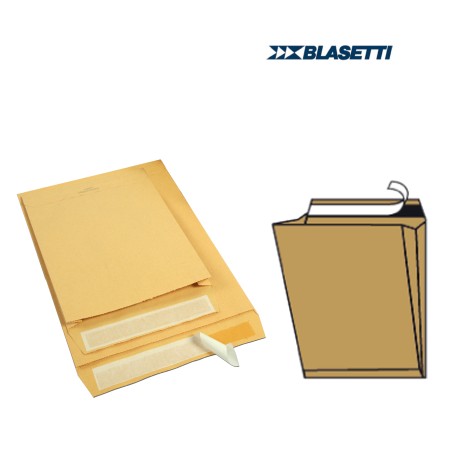 Busta a sacco Mailpack soffietti laterali fondo preformato strip adesivo 25 x 35