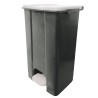 Contenitore mobile Ecoconti a pedale 80 L plastica riciclata grigio/bianco Medial International