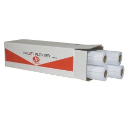 Carta JP One P.80M per plotter inkjet 914 mm x 50 mt 80 gr opaca bianco As Marri
