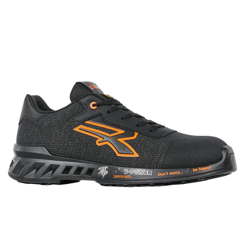 Calzatura di sicurezza Bruce S1P SRC ESD RedLeve numero 36 nero/arancione UPower