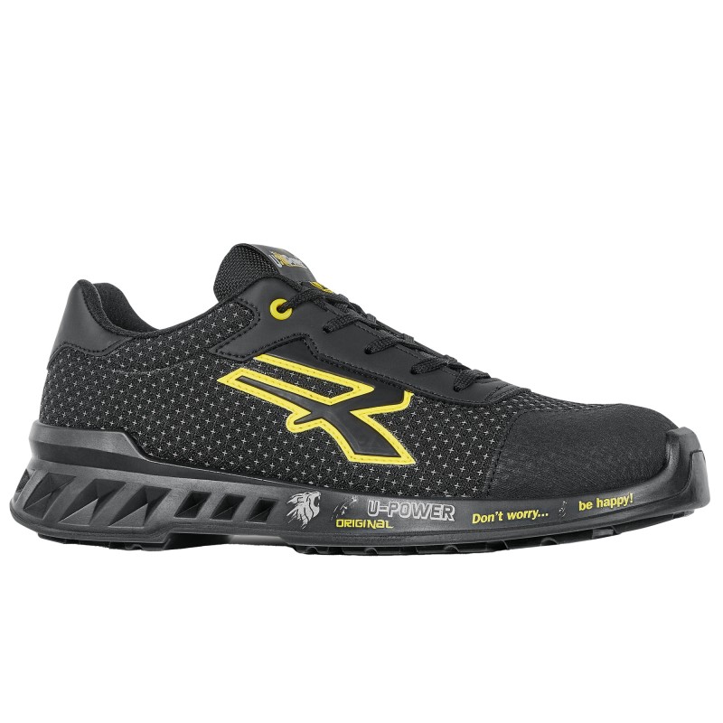 Calzatura di sicurezza Matt S3 SRC CI ESD RedLeve numero 36 nero/giallo UPower