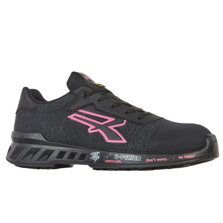 Calzatura di sicurezza Michelle S1P SRC ESD RedLeve numero 41 nero/rosa UPower