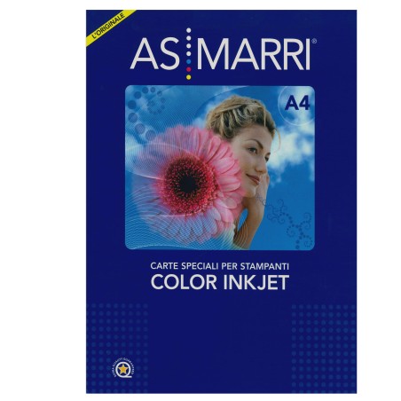 Adesivo poliestere stampa inkjet A4 10 fogli trasparente permanente As Marri