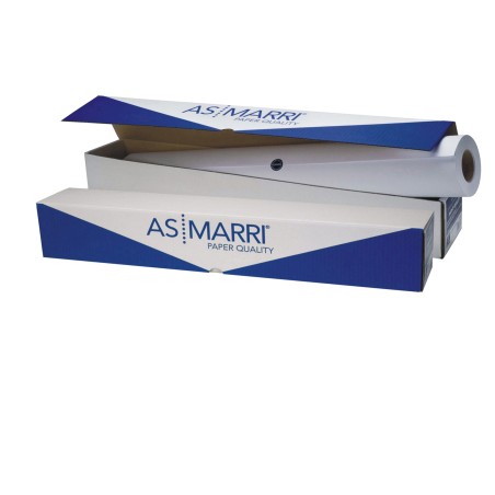 Carta J.90S per plotter inkjet 914 mm x 50 mt 90 gr opaca bianco As Marri