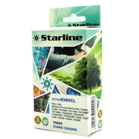 Starline Cartuccia ink per Epson Ciano C13T08024011 T0802 11