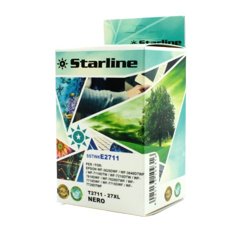Starline Cartuccia ink per Epson Nero C13T27114012 27XL 23