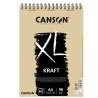 Album spiralato lato corto XL kraft A4 90 gr 60 fogli Canson