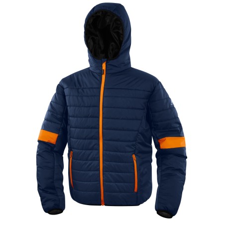 Piumino imbottito Bloom taglia L PE blu/arancio Deltaplus