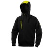 Felpa Borgo con cappuccio taglia L nero/giallo Deltaplus