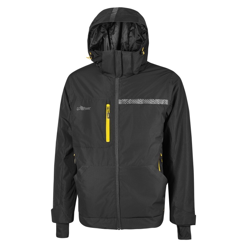 Giacca Wink idrorepellente taglia XL nero/giallo Upower