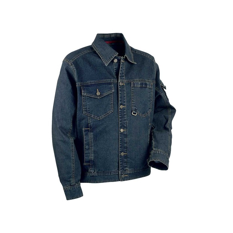 Giacca di jeans Basel taglia 56 blu navy Cofra