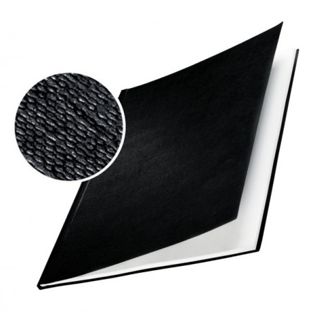 Copertine Impressbind rigide 3,5 mm finitura lino nero Leitz scatola 10 pezzi