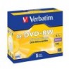 Verbatim Scatola 5 DVD+RW Jewel Case serigrafato 43229 4,7GB