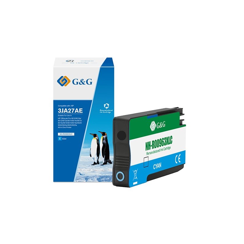 G&G Cartuccia ink Compatibile per HP 963XL Ciano