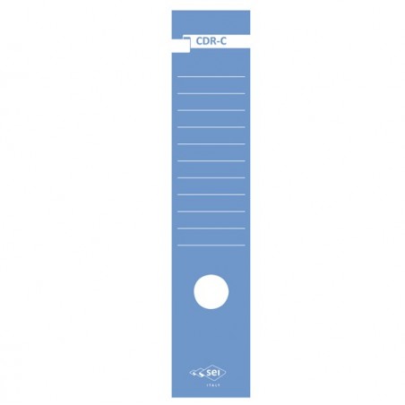 Copridorso CDR C carta autoadesiva 7 x 34,5 cm blu Sei Rota conf. 10 pezzi
