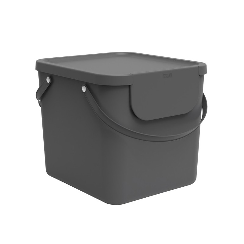 Pattumiera Albula 40 L grigio antracite Rotho