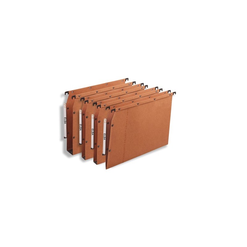 Cartella sospesa armadio Ultimate® interasse 33 cm fondo U 30 mm 32,5x27,5 cm avana Elba