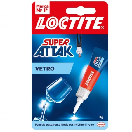 Colla Super Attak Vetro 3 gr trasparente Loctite