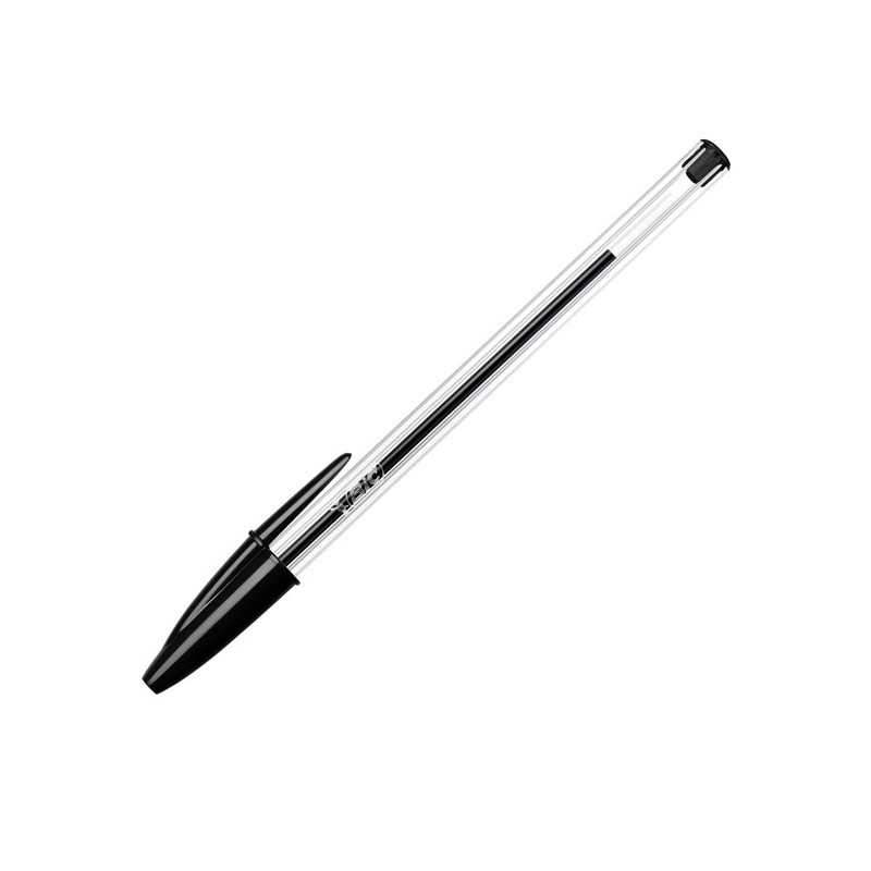 Penna a sfera Cristal punta media 1,0 mm nero Bic conf. 50 pezzi