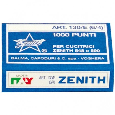 Punti Zenith 130/E S100 6/4 acciaio naturale metallo Zenith conf. 1000 punti
