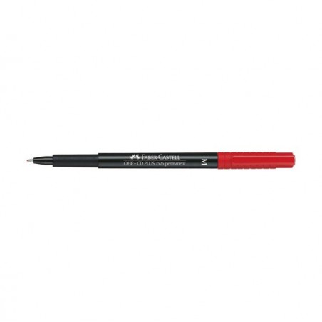 Pennarello Multimark universale permanente con gomma punta media 1,0mm rosso Faber Castell