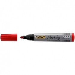 Marcatori permanente Marking a base d'alcool punta tonda 1,70mm rosso Bic conf. 12 pezzi