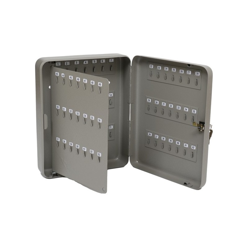 Cassetta portachiavi da muro 30x24x7 cm 84 posti grigio antracite Metalplus
