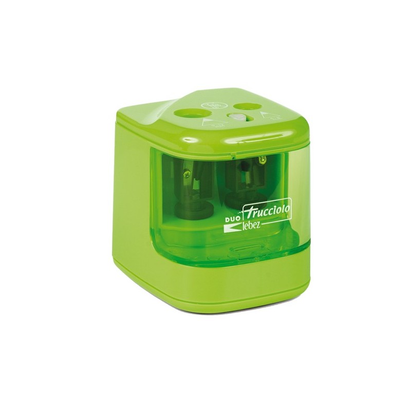 Temperamatite elettrico 4306 con contenitore 2 fori colori assortiti Lebez