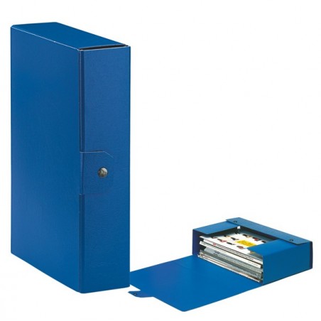 Scatola progetto Eurobox dorso 8 cm 25x35 cm blu Esselte