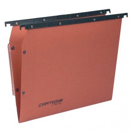 Cartella sospesa Cartesio Plus armadio interasse 33 cm fondo V 32,6x28 cm arancio Bertesi