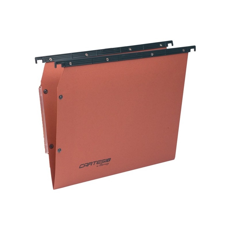 Cartella sospesa Cartesio Plus armadio interasse 33 cm fondo V 32,6x28 cm arancio Bertesi