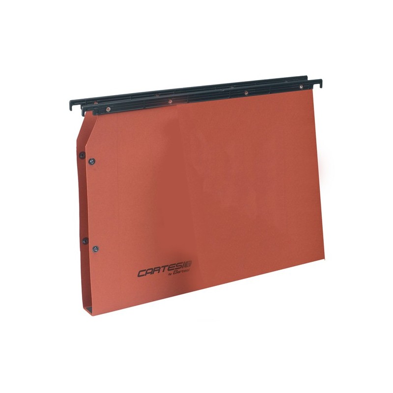 Cartella sospesa Cartesio Plus armadio interasse 33 cm fondo U 30 mm 32,6x28 cm arancio Bertesi