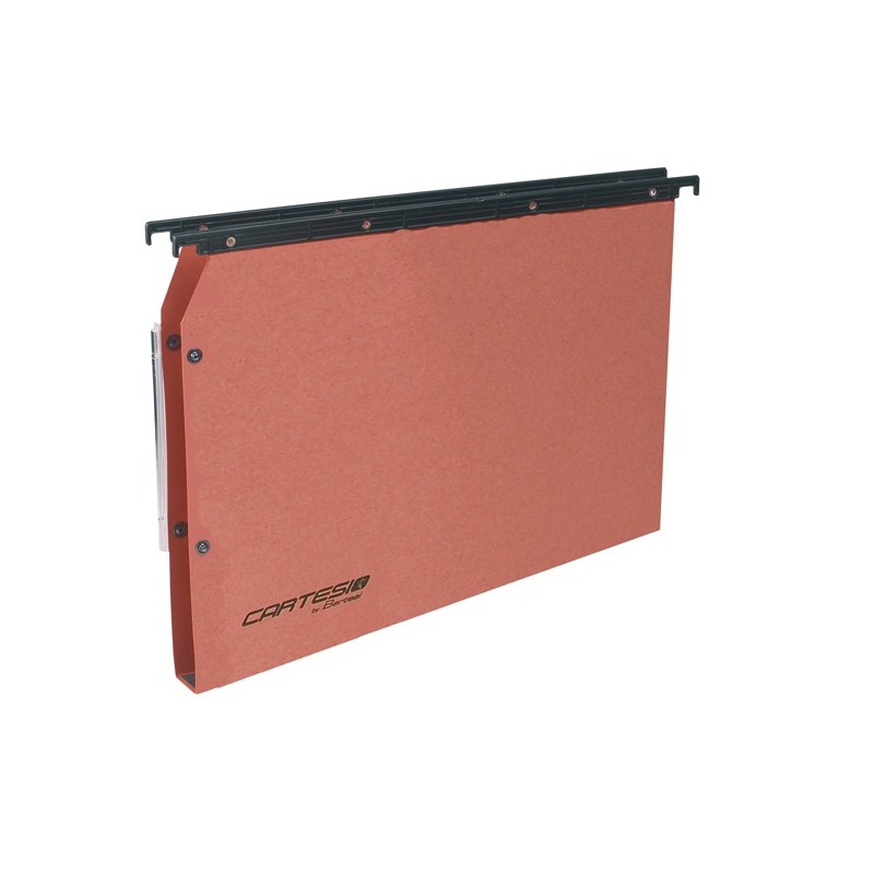 Cartella sospesa Cartesio Plus armadio interasse 33 cm fondo U 50 mm 32,6x28 cm arancio Bertesi