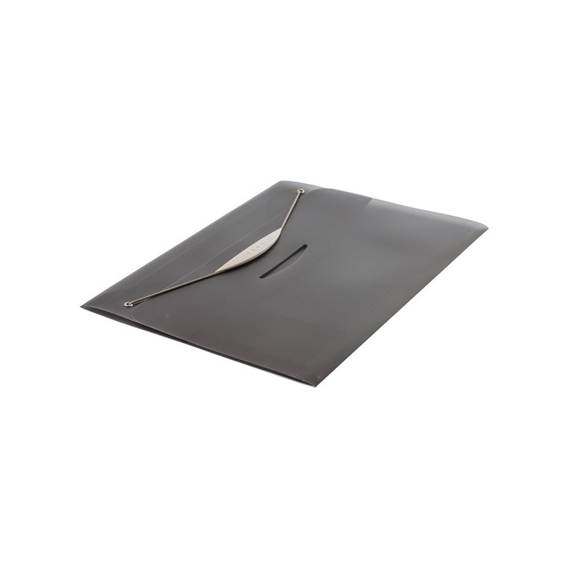 Cartellina con elastico Swing PPL 23,5x34,5 cm trasparente grigio Fellowes