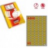 Etichette adesive A/400 in carta angoli arrotondati laser permanenti 38,1 x 21,2 mm 65 et/fg 100 fogli oro Markin