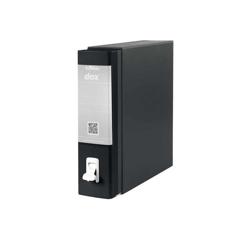 Registratore Dox 1 dorso 8 cm commerciale 23x29,7 cm nero Esselte