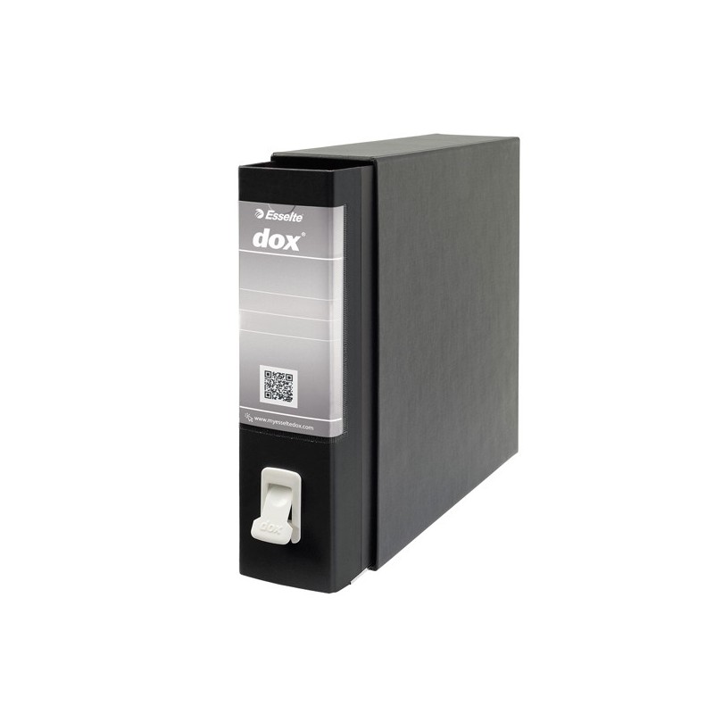 Registratore Dox 2 dorso 8 cm protocollo 23x34 cm nero Esselte