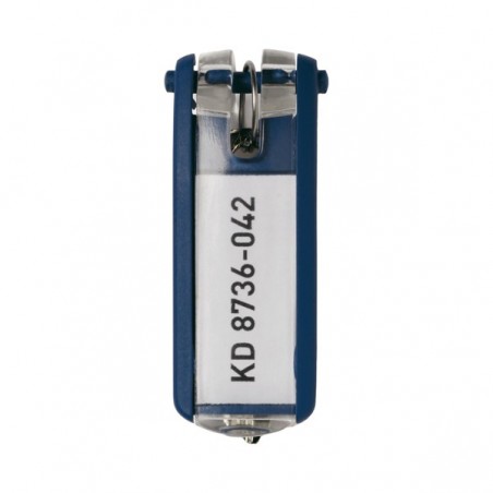 Portachiavi Key Clip blu Durable conf. 6 pezzi