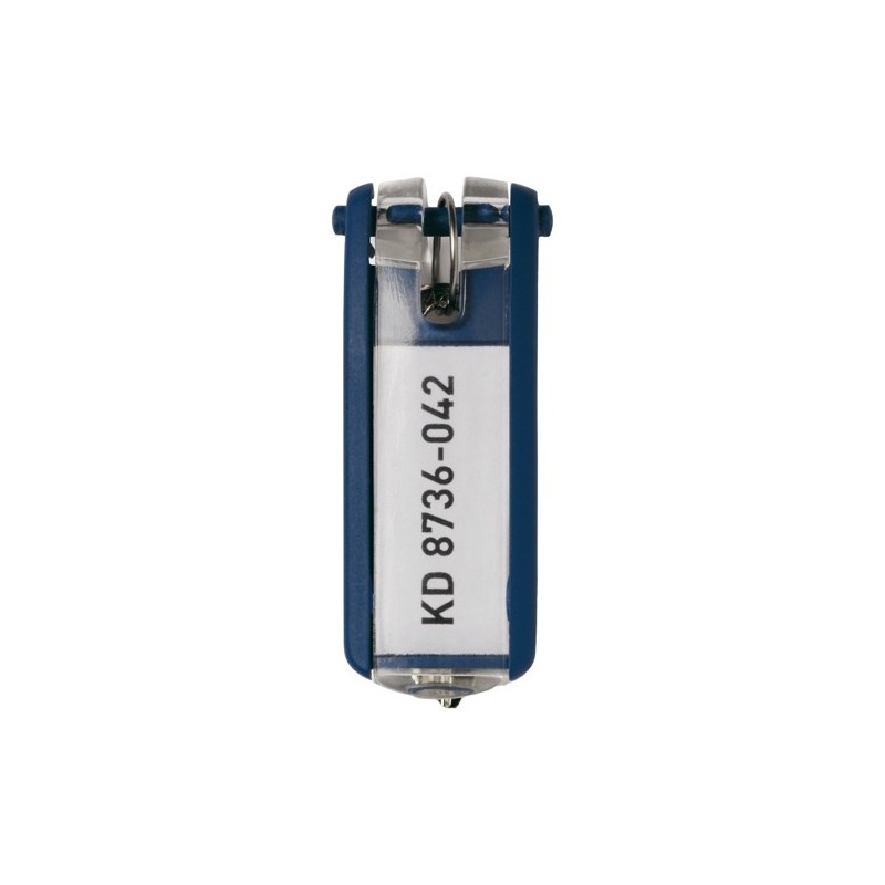 Portachiavi Key Clip blu Durable conf. 6 pezzi