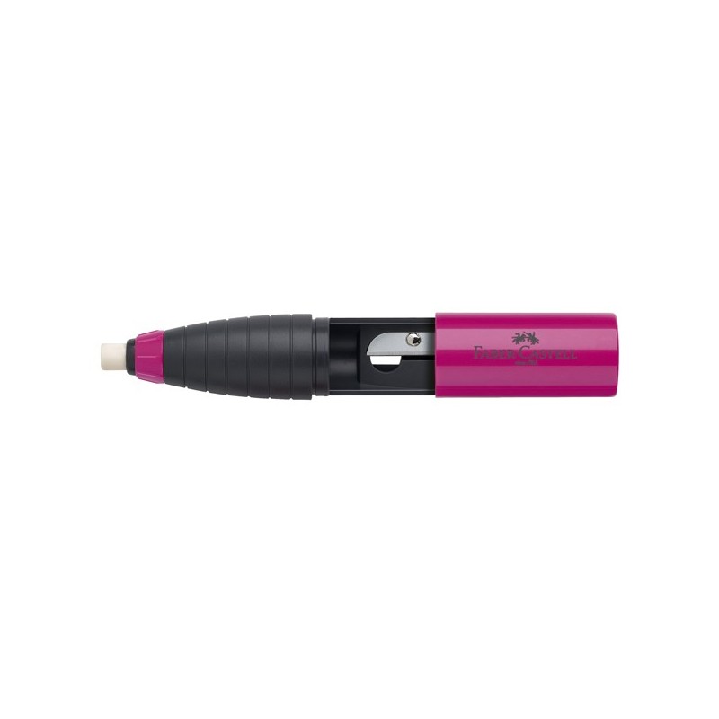 Temperamatite Twist Combi con gomma con contenitore 1 foro Faber Castell