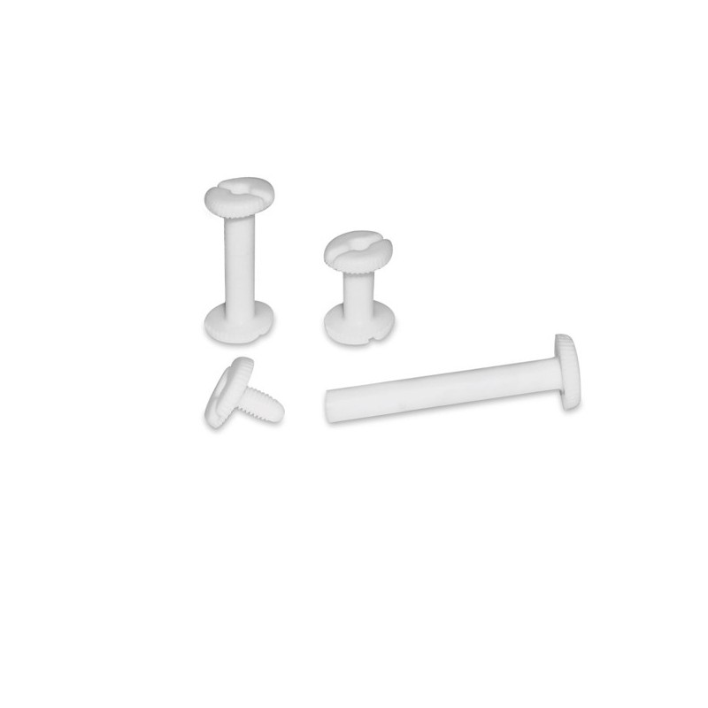 Viti sepolte plastica 20 mm bianco CWR conf. 20 pezzi