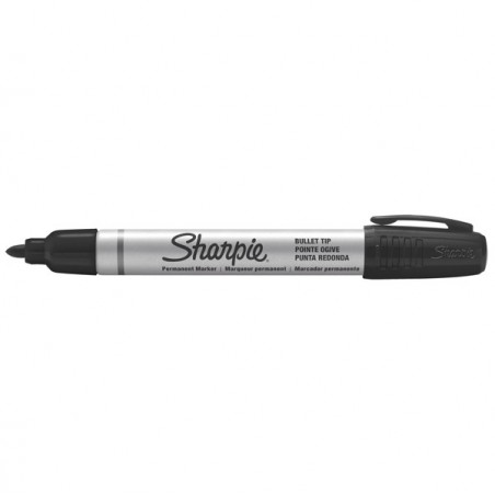 Marcatore permanente Small Metal barrel punta tonda 1,0mm nero Sharpie