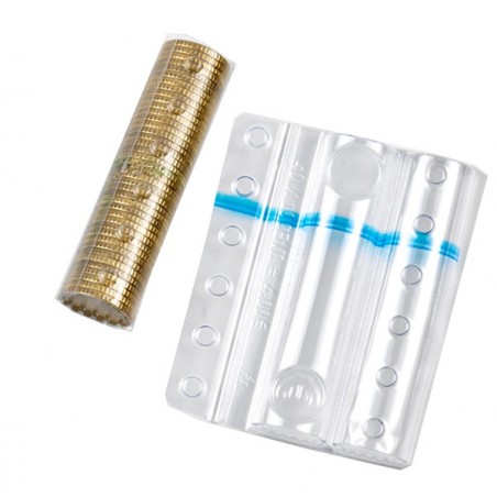 Blister portamonete 10 cent fascia blu Iternet sacchetto da 100 blister