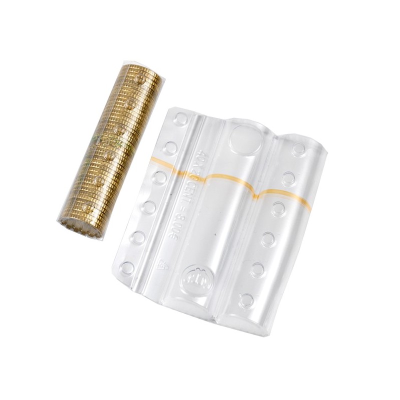 Blister portamonete 20 cent fascia arancio Iternet sacchetto da 100 blister
