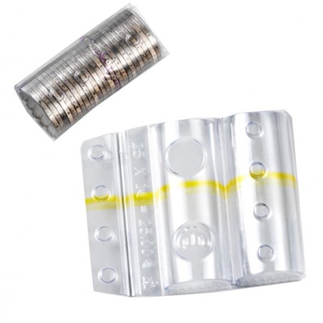Blister portamonete 1 euro fascia gialla Iternet sacchetto da 100 blister