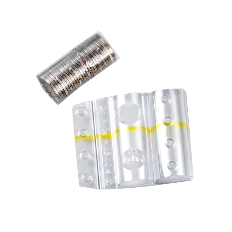 Blister portamonete 1 euro fascia gialla Iternet sacchetto da 100 blister