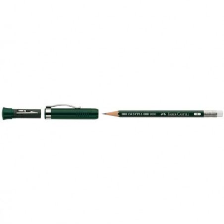 Matita in grafite castell 9000 Extender gradazione B Faber Castell set regalo con temperamatite