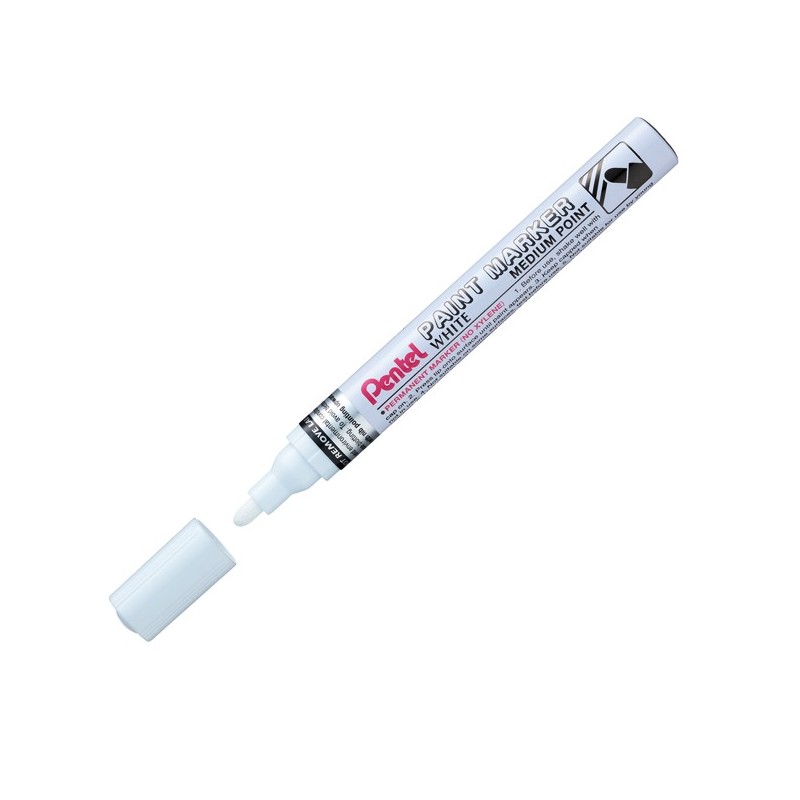 Marcatore Paint Marker Linea Amiko punta media 4,50mm bianco Pentel